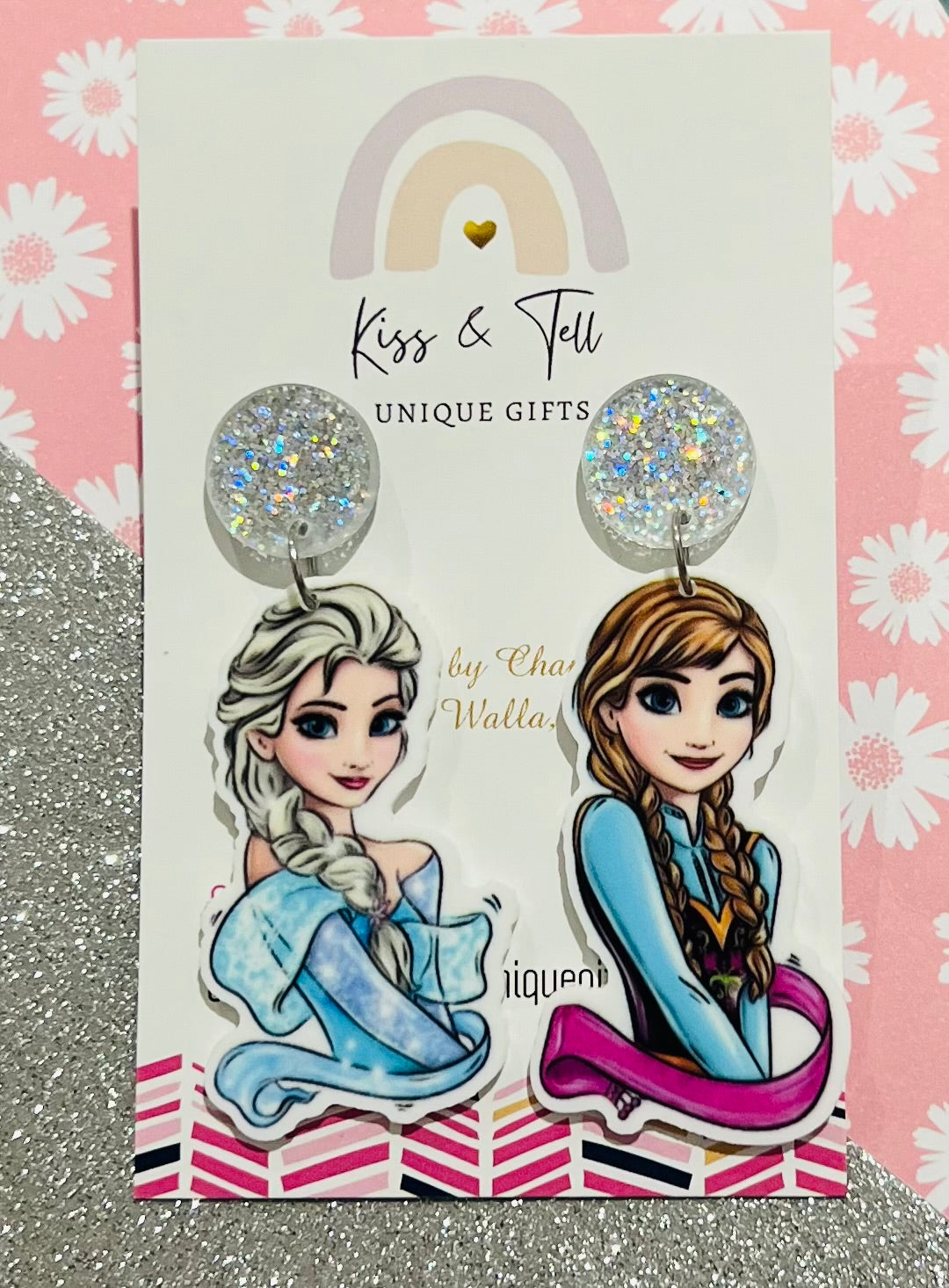 Elsa & Anna Dangle Earrings