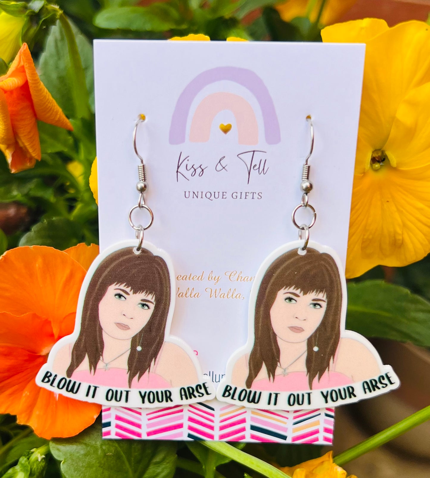 Novelty Kath & Kim Character Earrings