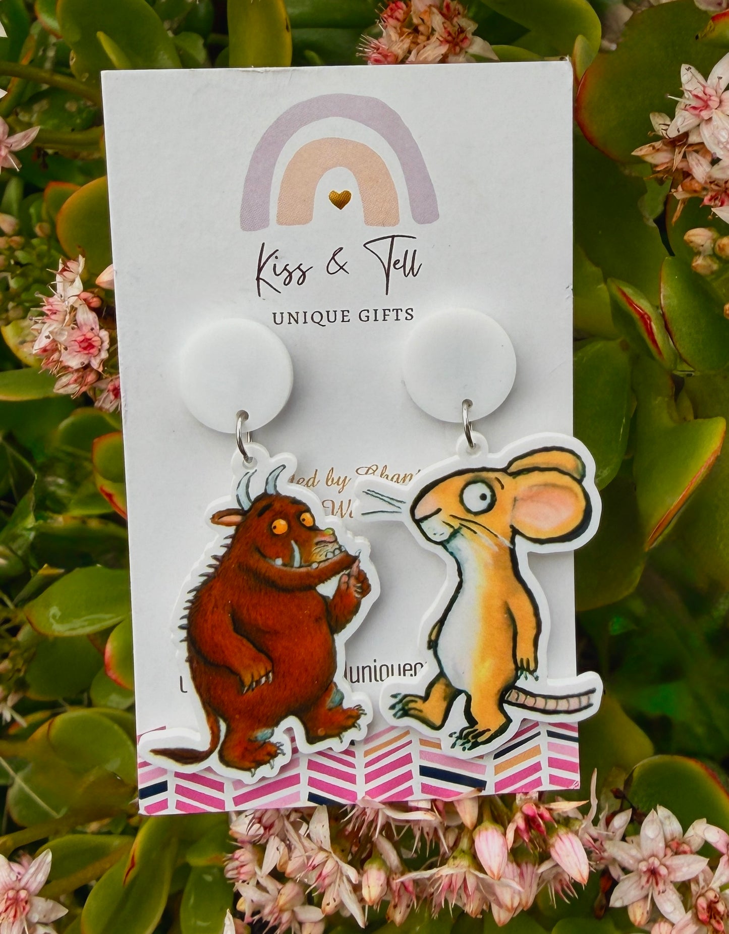 Gruffalo & Mouse Dangle Earrings