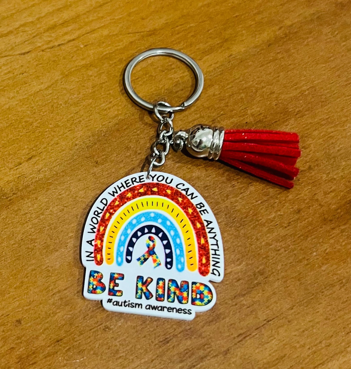 Autism Awareness Keyring