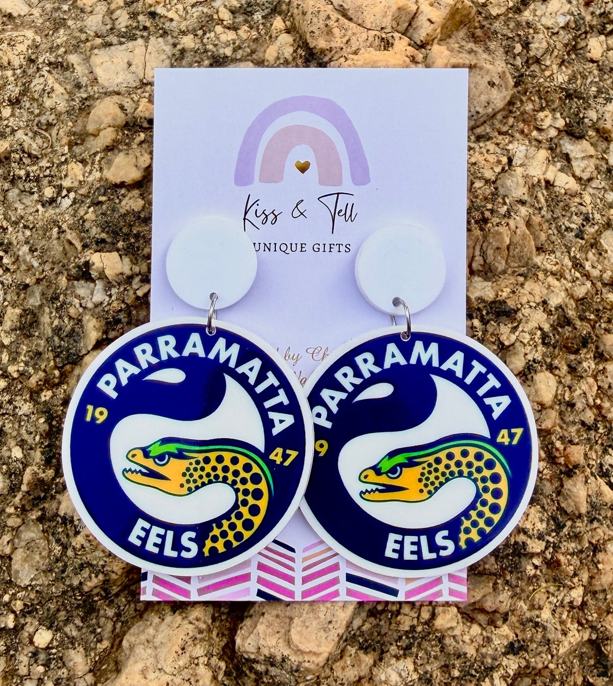 NRL Parramatta Eels Team Dangle Earrings