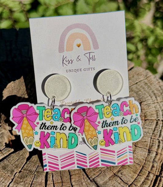 Teacher Statement Dangle Earrings