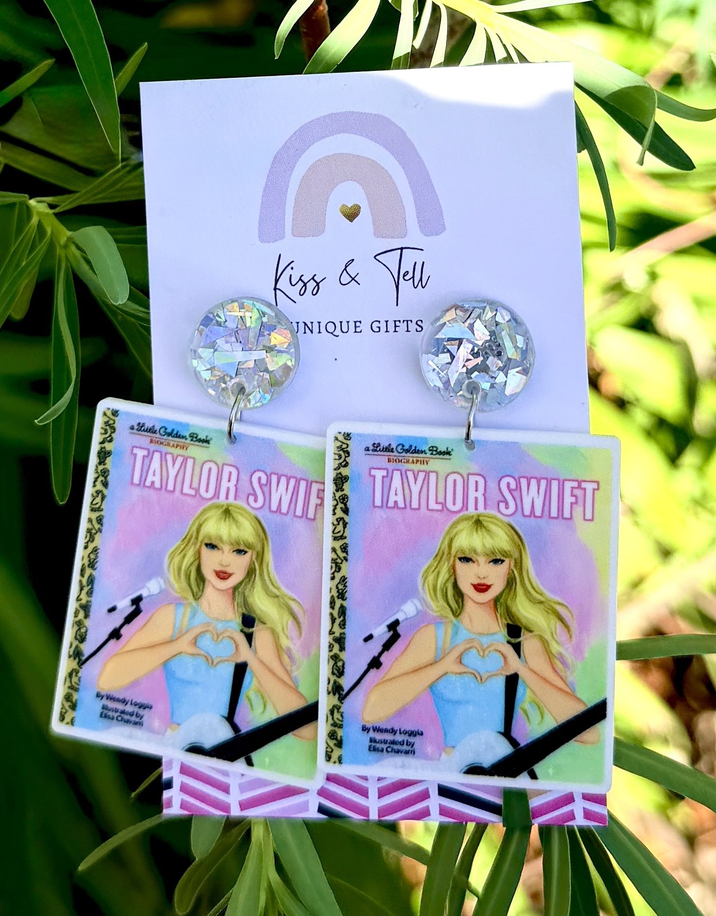 Taylor Swift Book Dangle Earrings