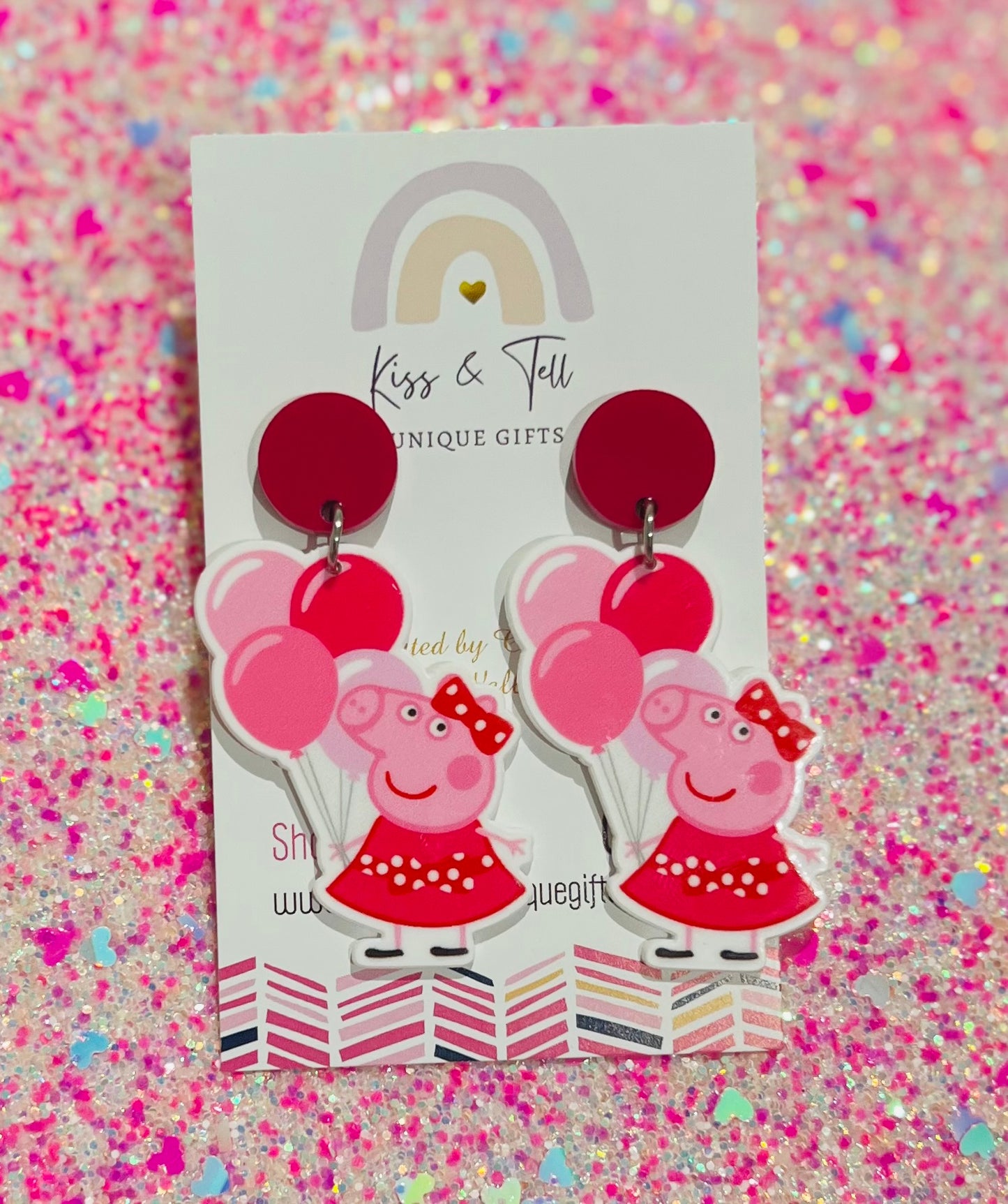 Peppa Pig Balloon Drop Earrings