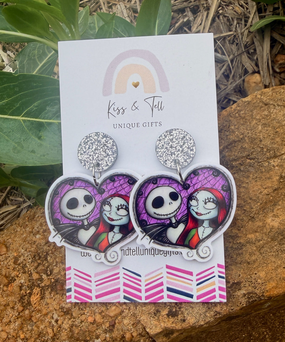 Jack & Sally Character Dangle Earrings