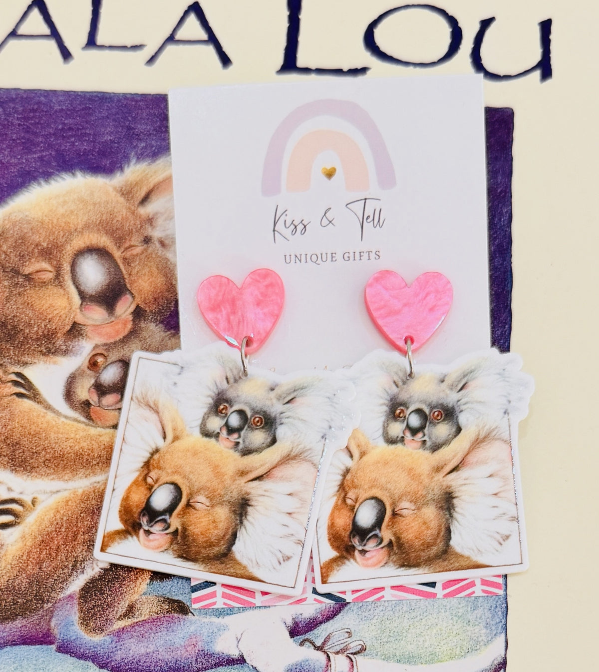 Koala Lou Book Dangle Earrings