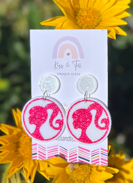 Barbie Circle Dangle Earrings