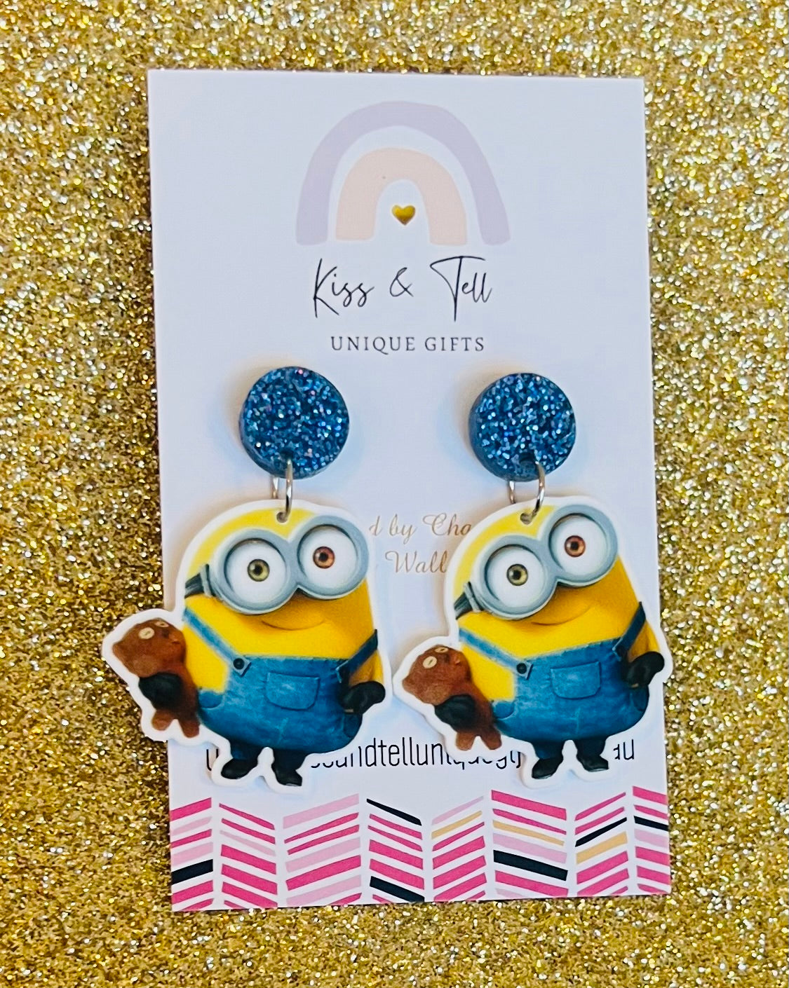 Bob Minion Dangle Earrings