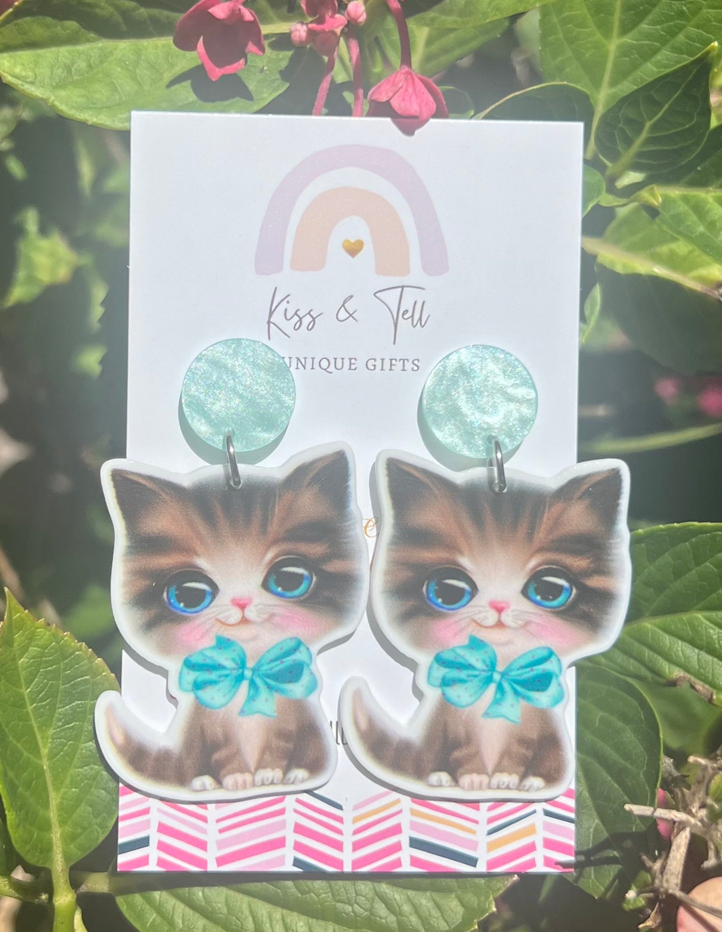 Cute Kitten Dangle Earrings