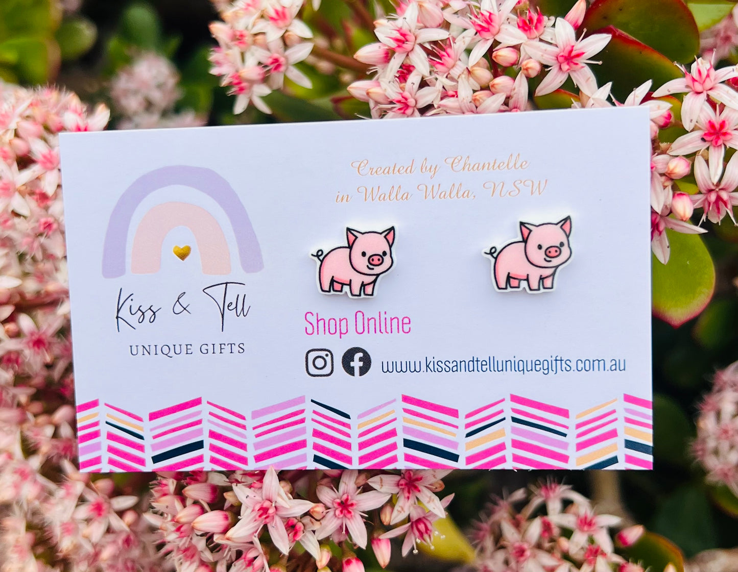 Cute Pig Stud Earrings