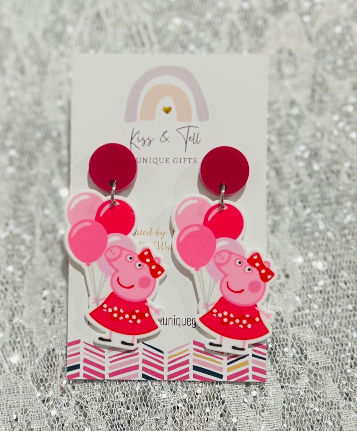 Peppa Pig Balloon Drop Earrings