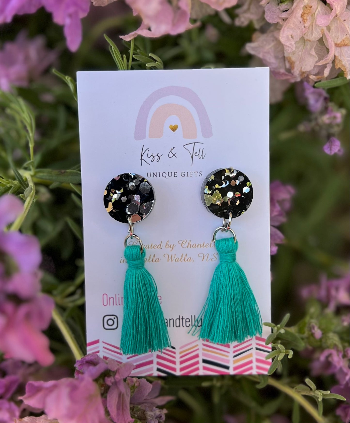 Turquoise Tassel Drop Earrings