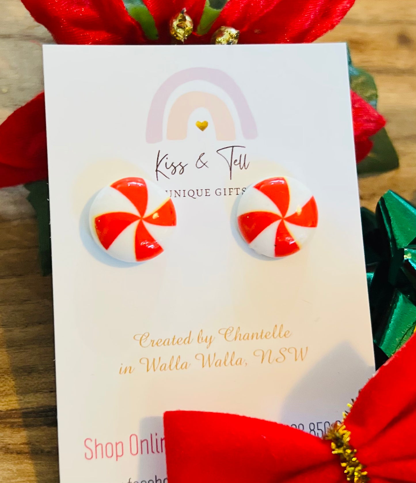 Christmas Candy Stud Earrings