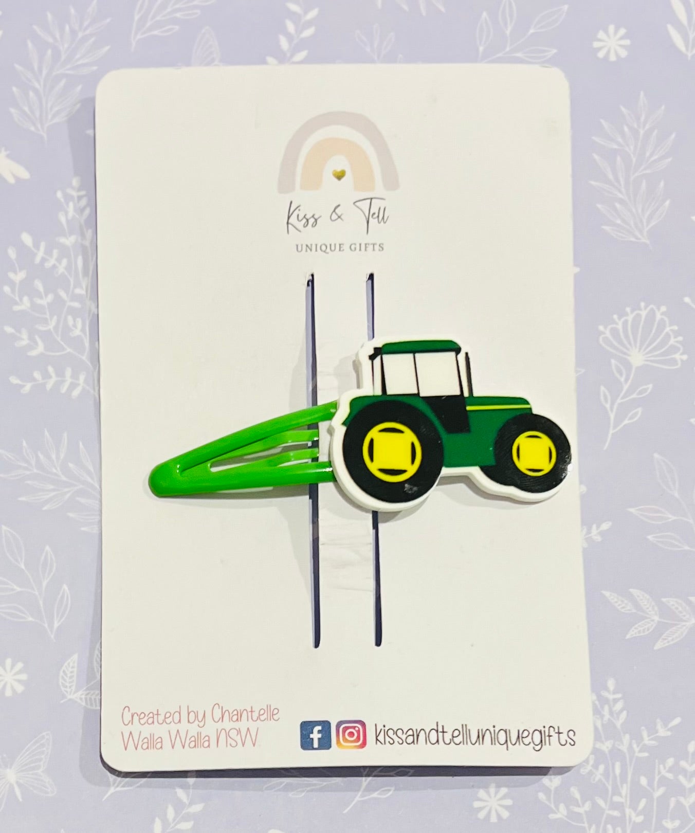 Tractor Hair Clip