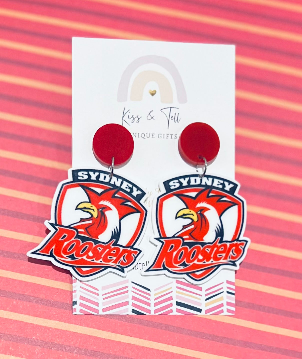 NRL Roosters Team Dangle Earrings