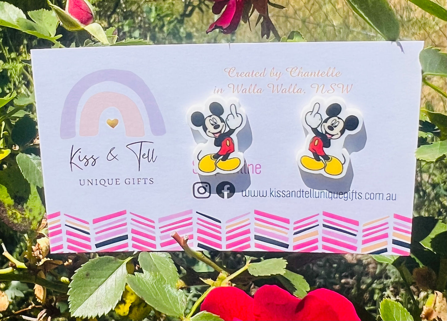 Rude Mickey Stud Earrings