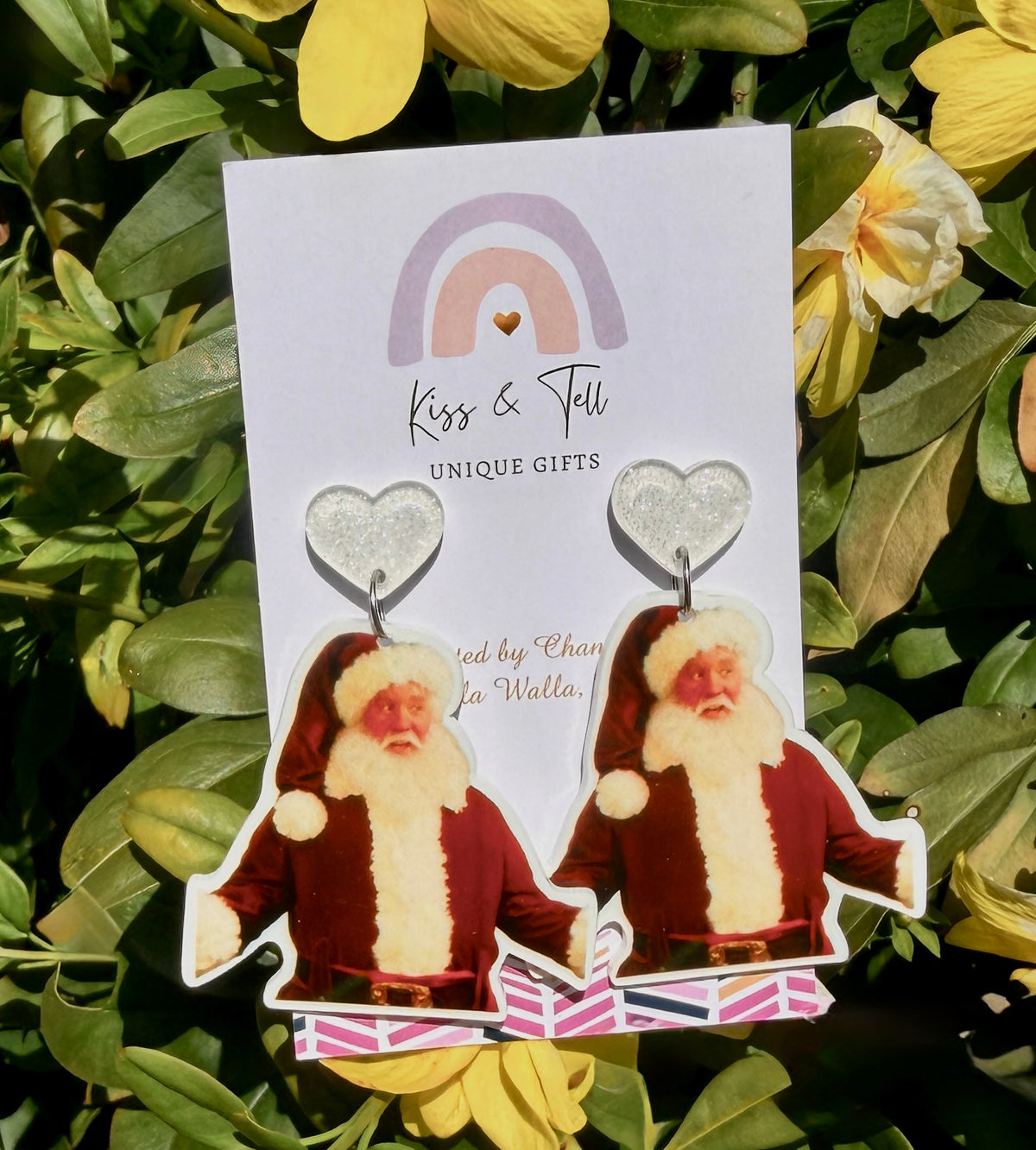 * SALE *  Santa Claus Movie Dangle Earrings