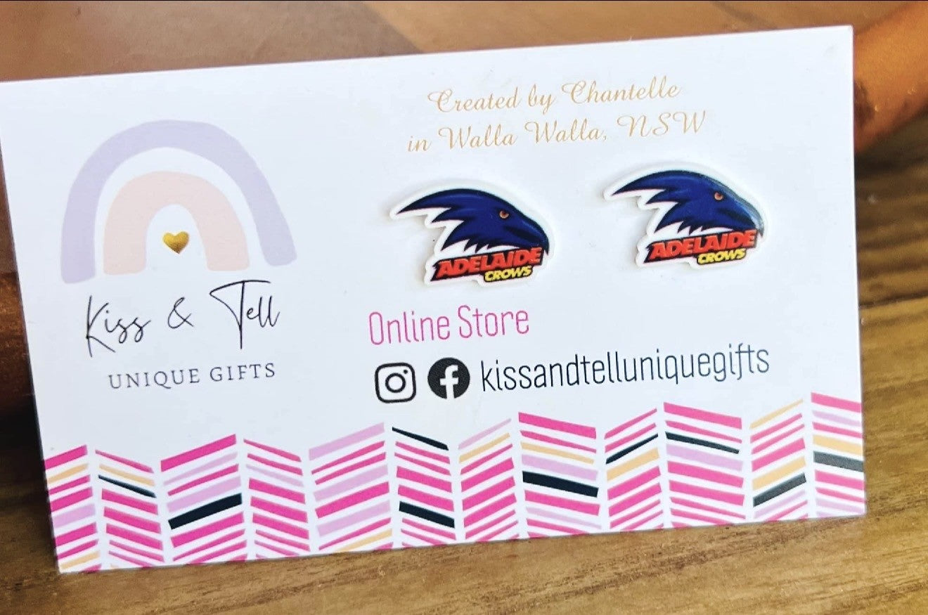 AFL Adelaide Crows Team Stud Earrings