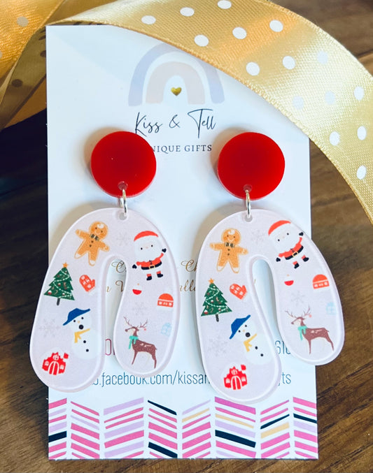 Christmas U-Drop Earrings