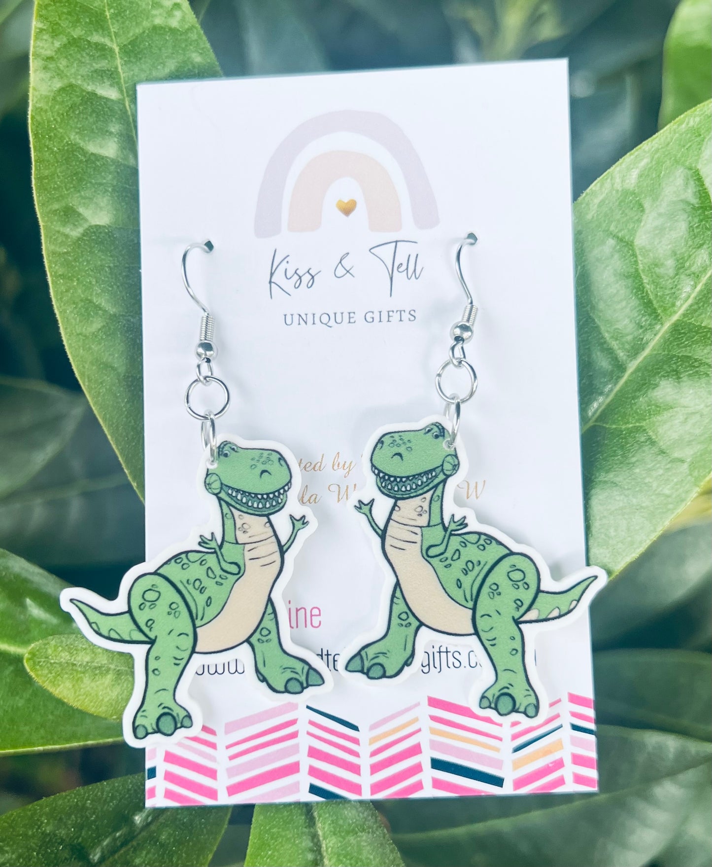 Rex Dinosaur Dangle Earrings