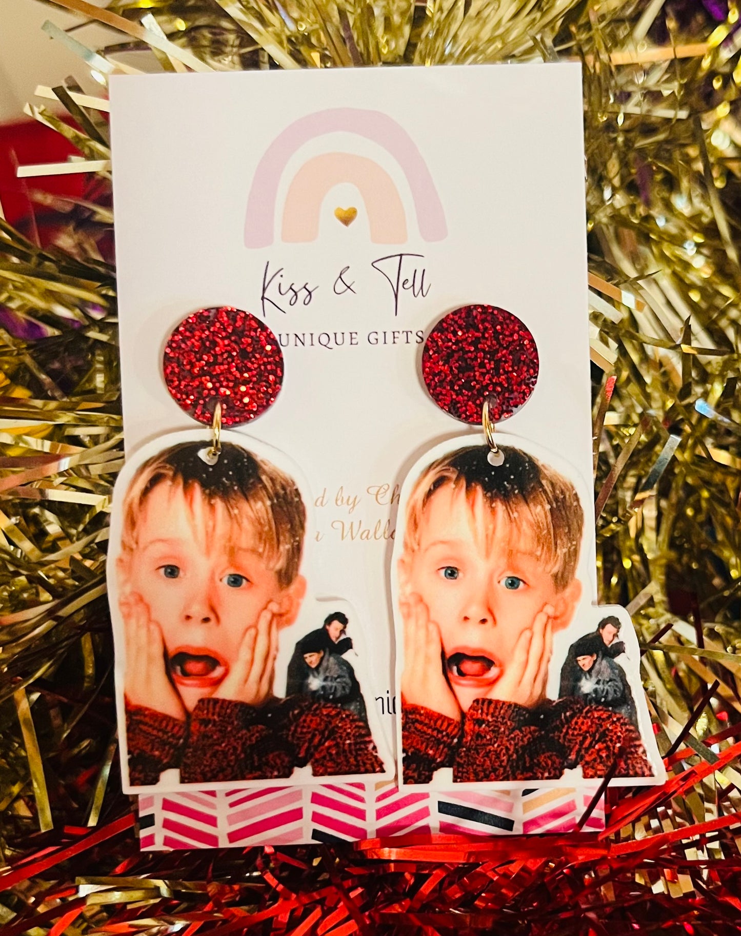 Home Alone Christmas Movie Earrings