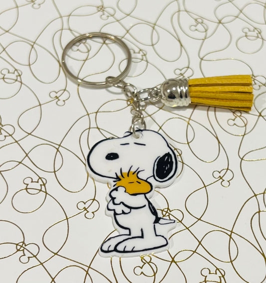 Snoopy Character Keyring with Tassel