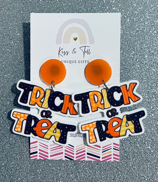 Trick or Treat Halloween Earrings