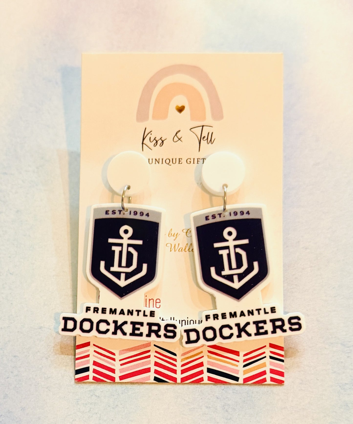 AFL Fremantle Dockers Team Dangle Earrings
