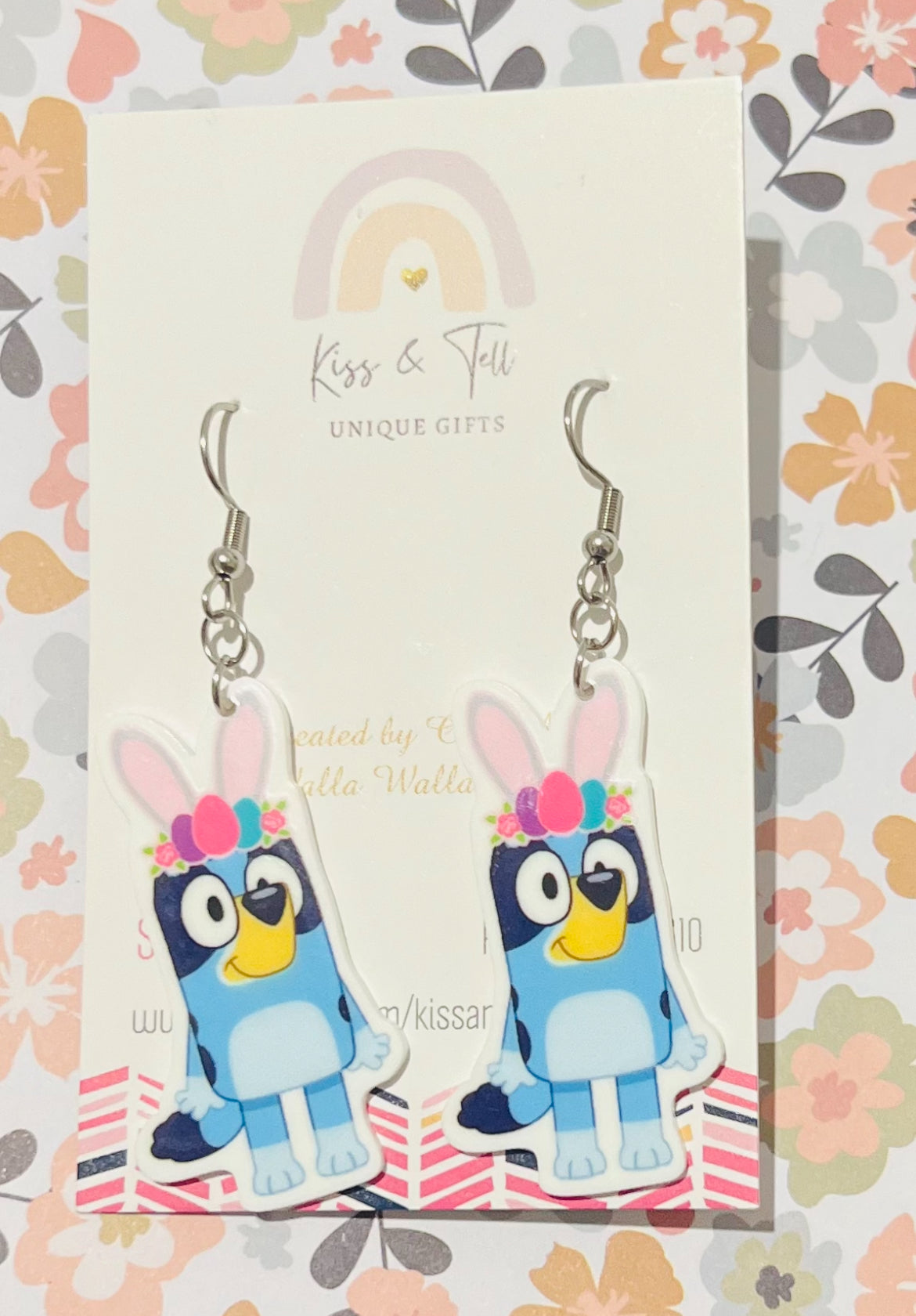 Easter Bluey & Bingo Dangle Earrings