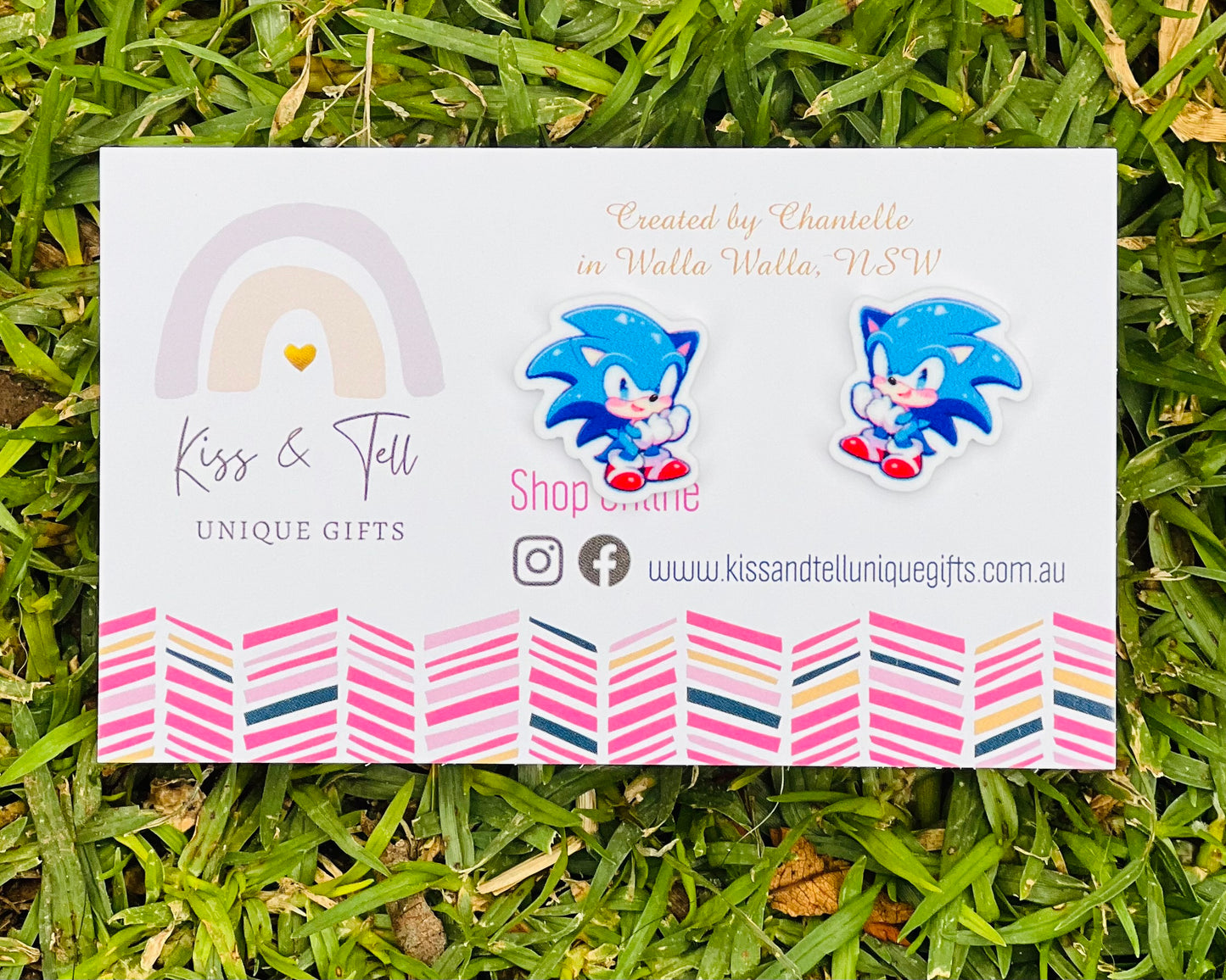 Sonic Characters Stud Earrings