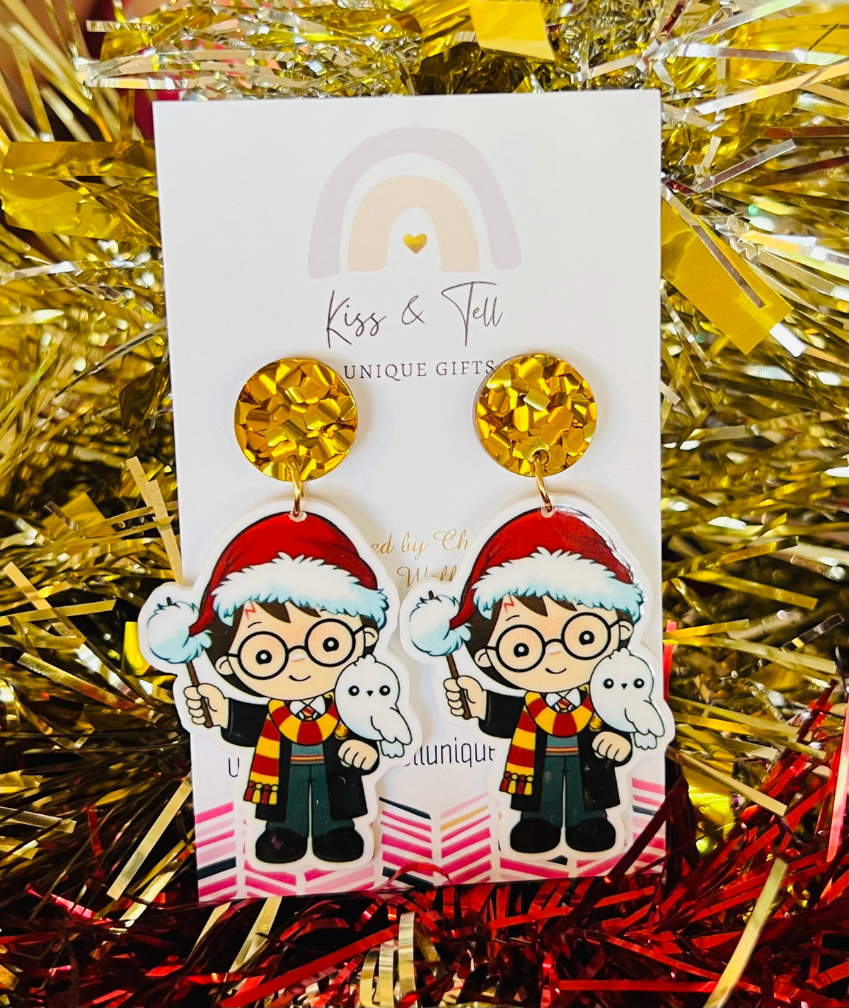Christmas Harry Potter Dangle Earrings