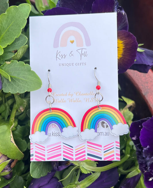 Rainbow Dangle Earrings