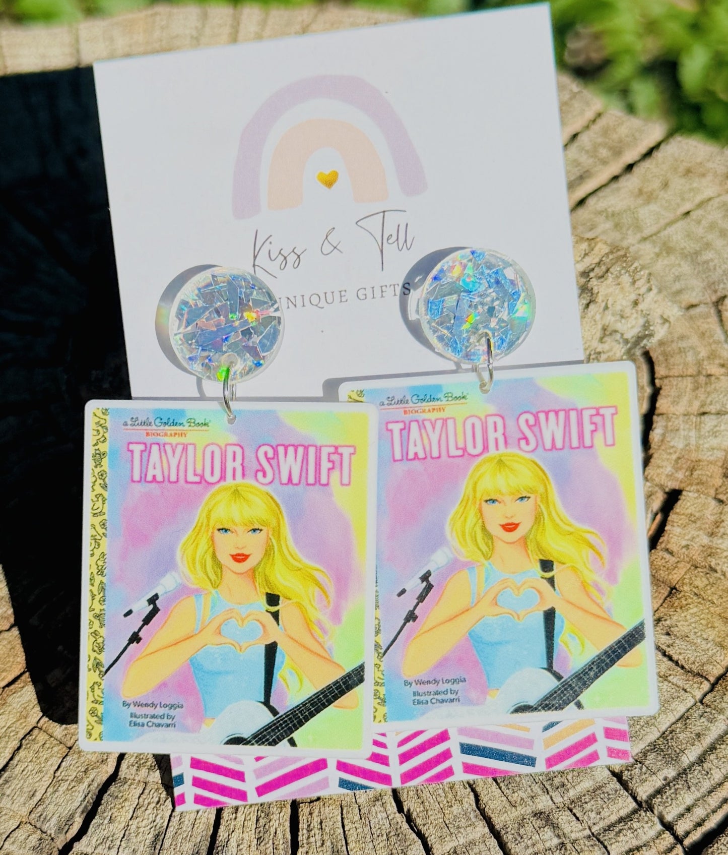Taylor Swift Book Dangle Earrings