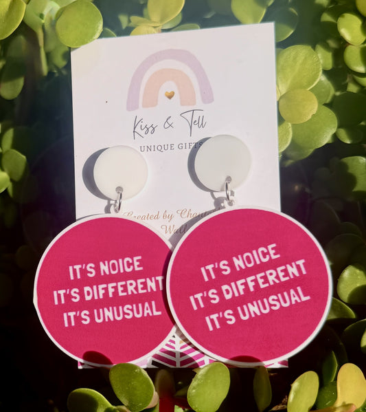 * BEST SELLER *  Kath & Kim Quote Earrings