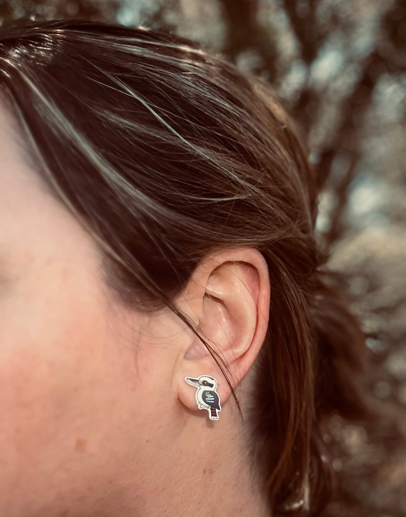 Kookaburra Bird Stud Earrings