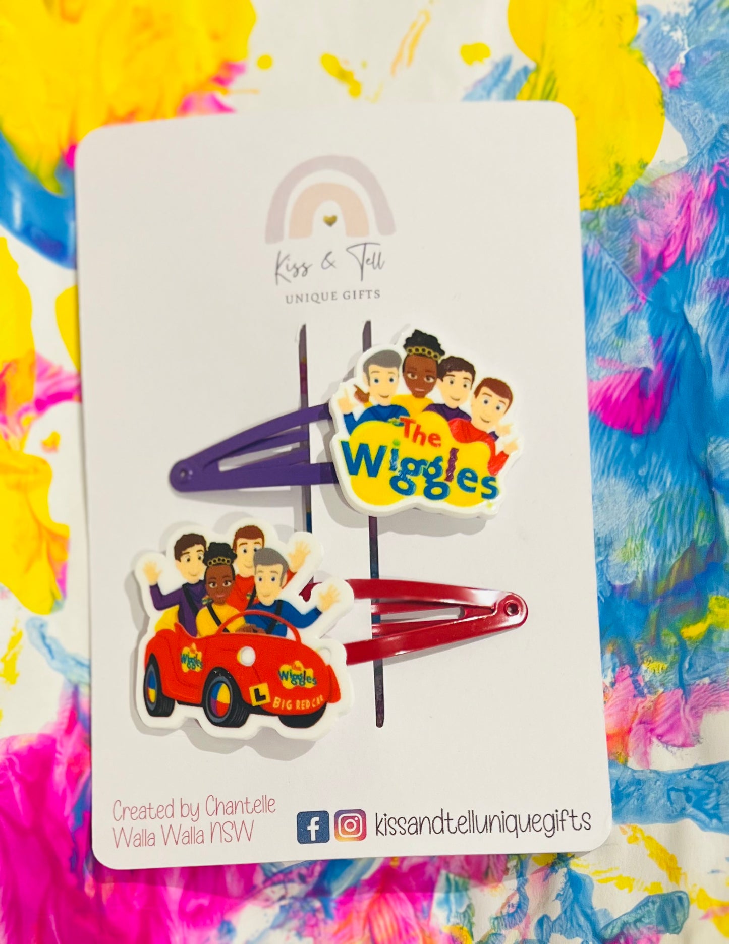 New Wiggles Group Hair Clips