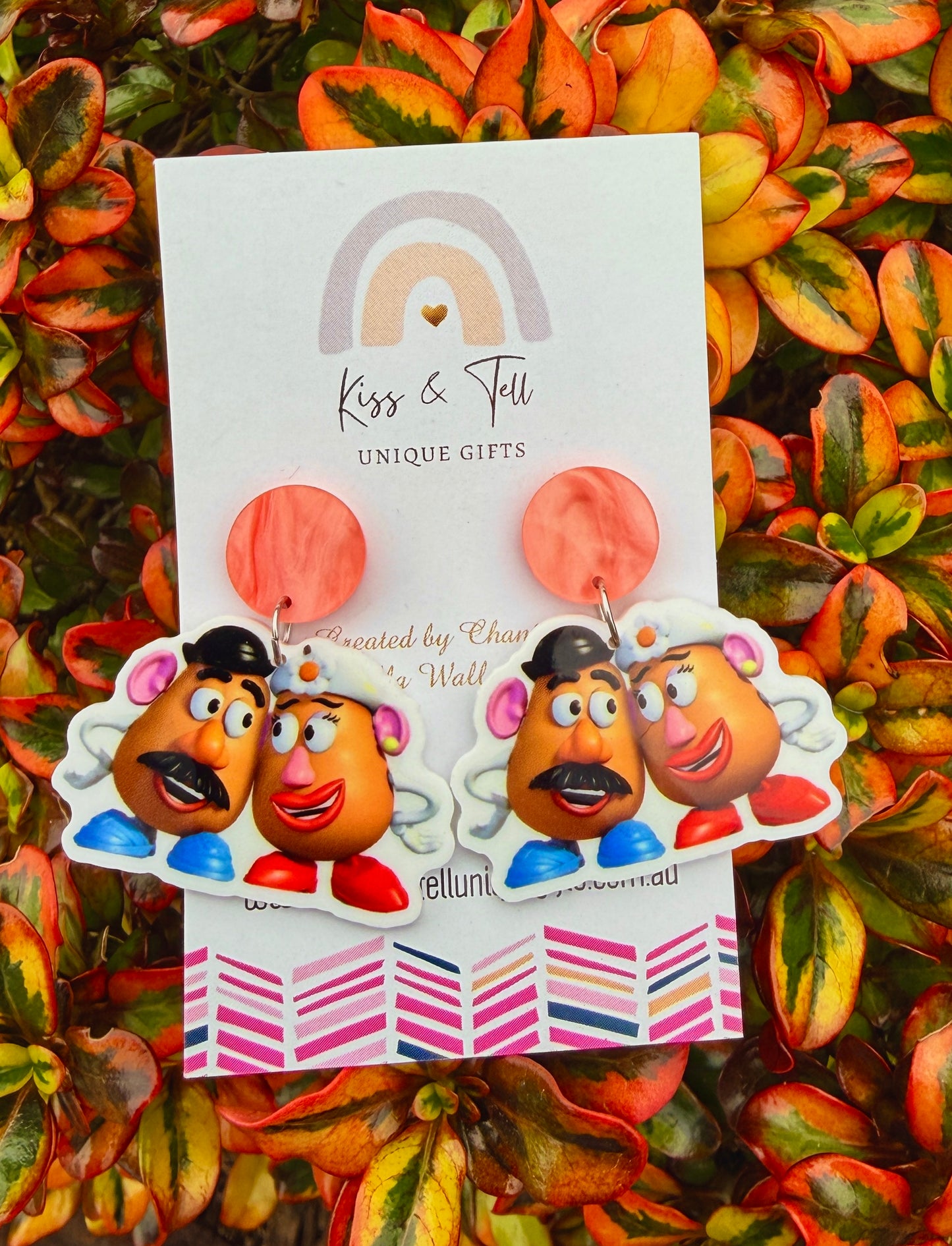 Cute Potato Couple Dangle Earrings