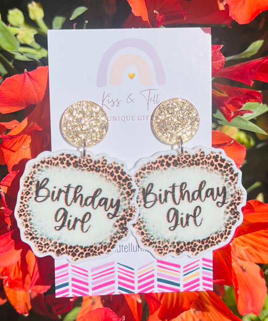 Birthday Girl Dangle Earrings