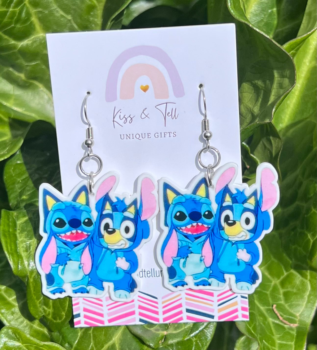 Bluey & Stitch Dangle Earrings