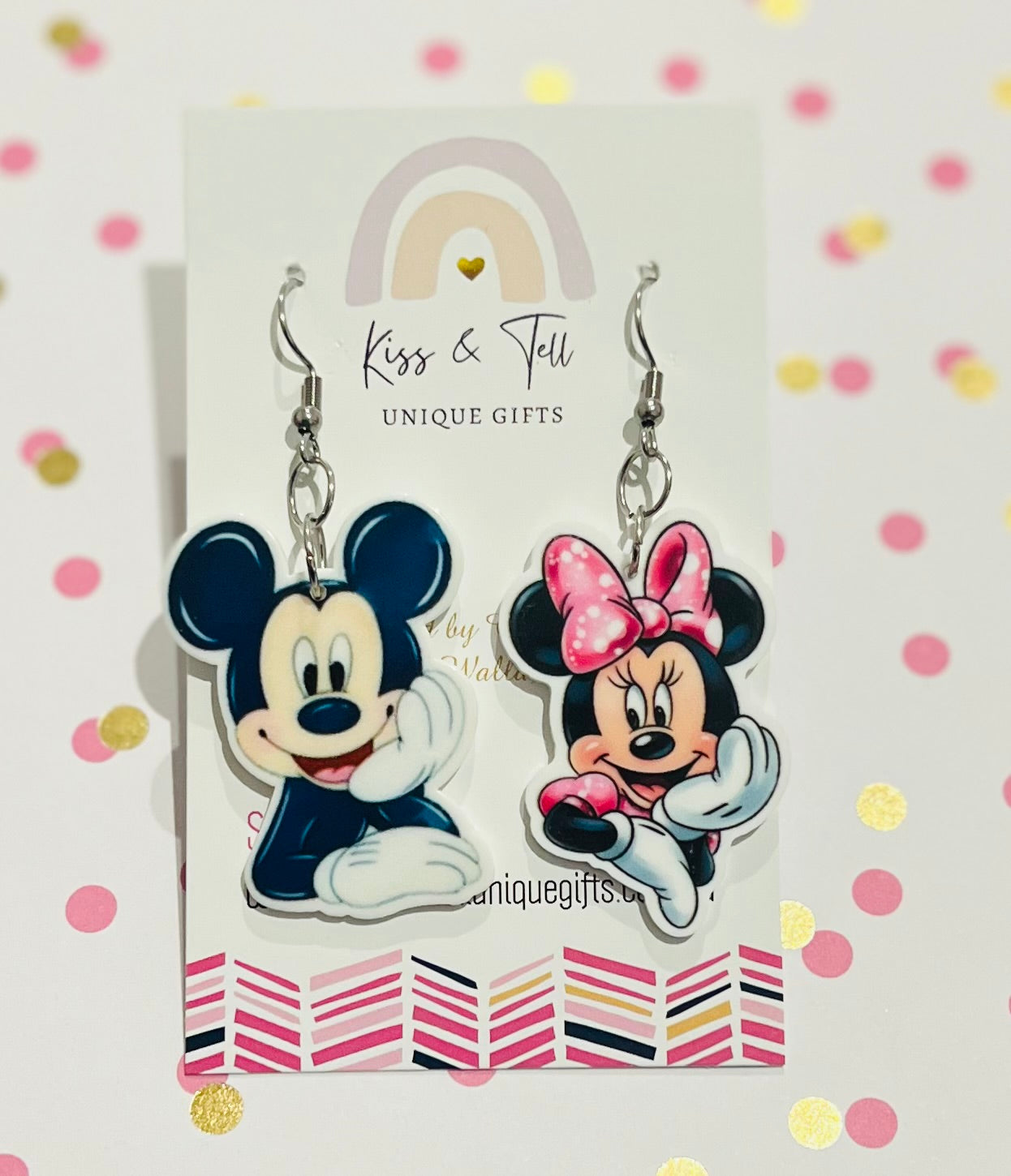 Mickey & Minnie Dangle Earrings