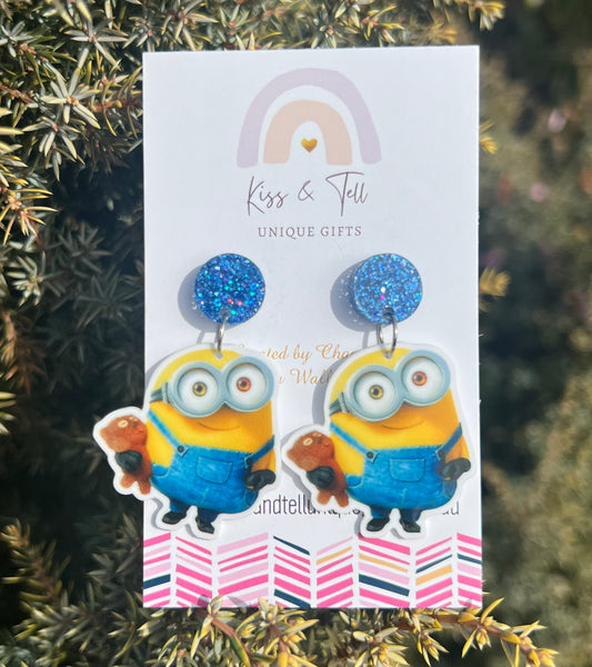 Bob Minion Dangle Earrings