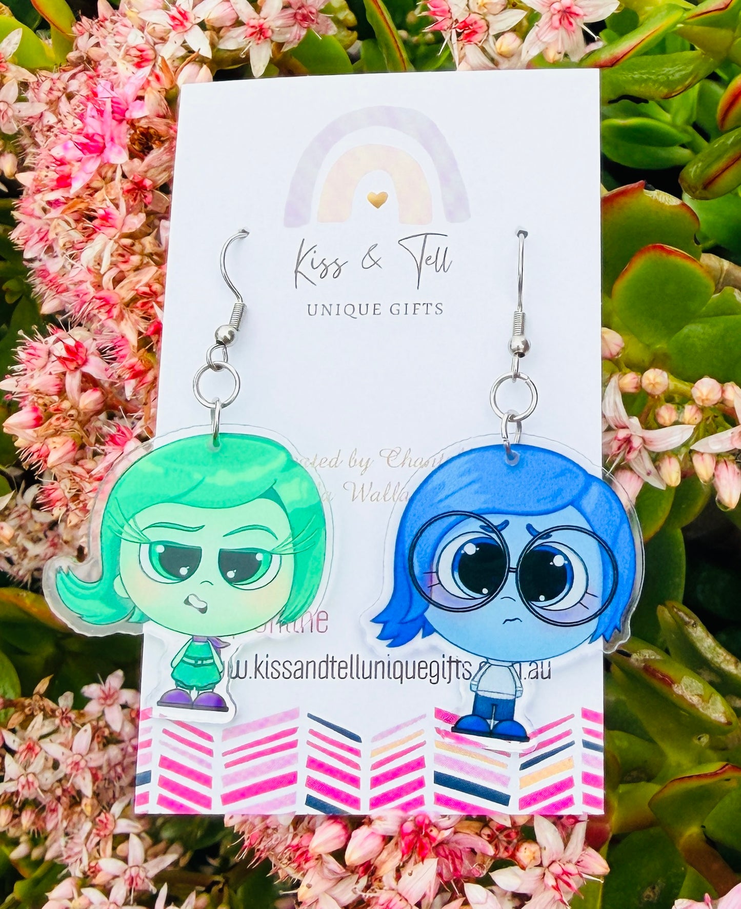 NEW (Double sided) Inside Out Dangle Earrings