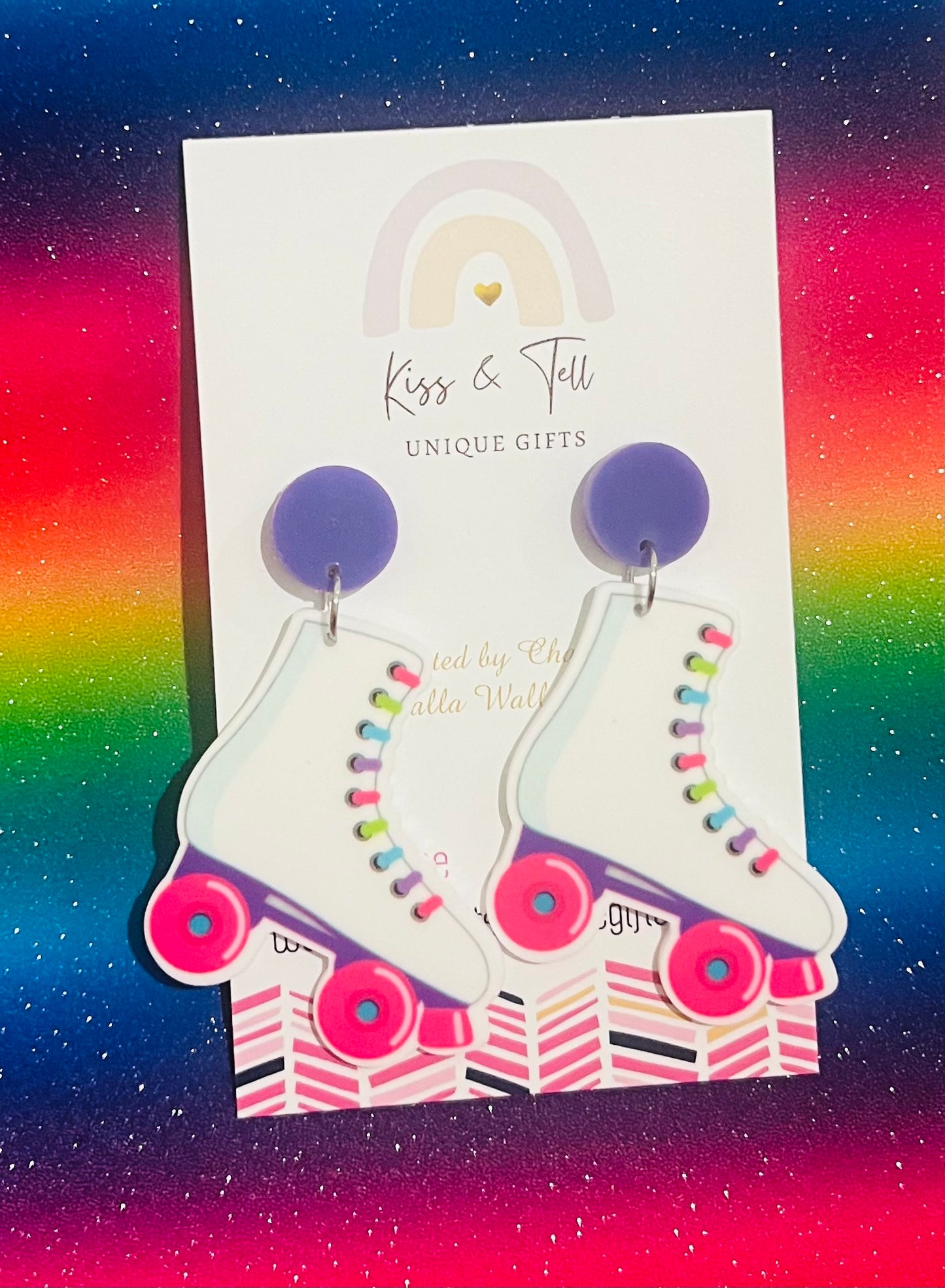 Roller Skate Dangle Earrings