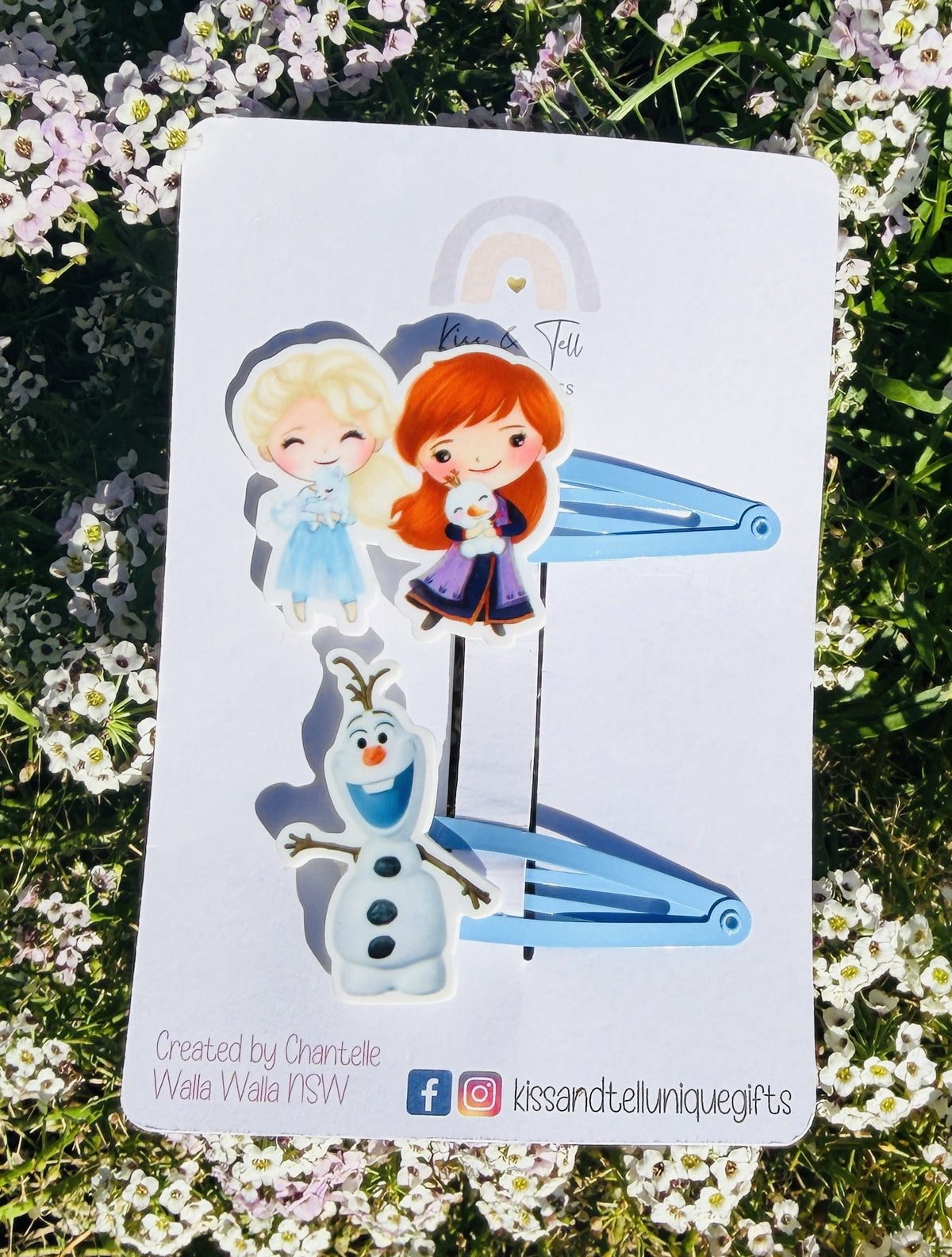 * SALE *  Frozen Movie Elsa & Anna Hair Clips