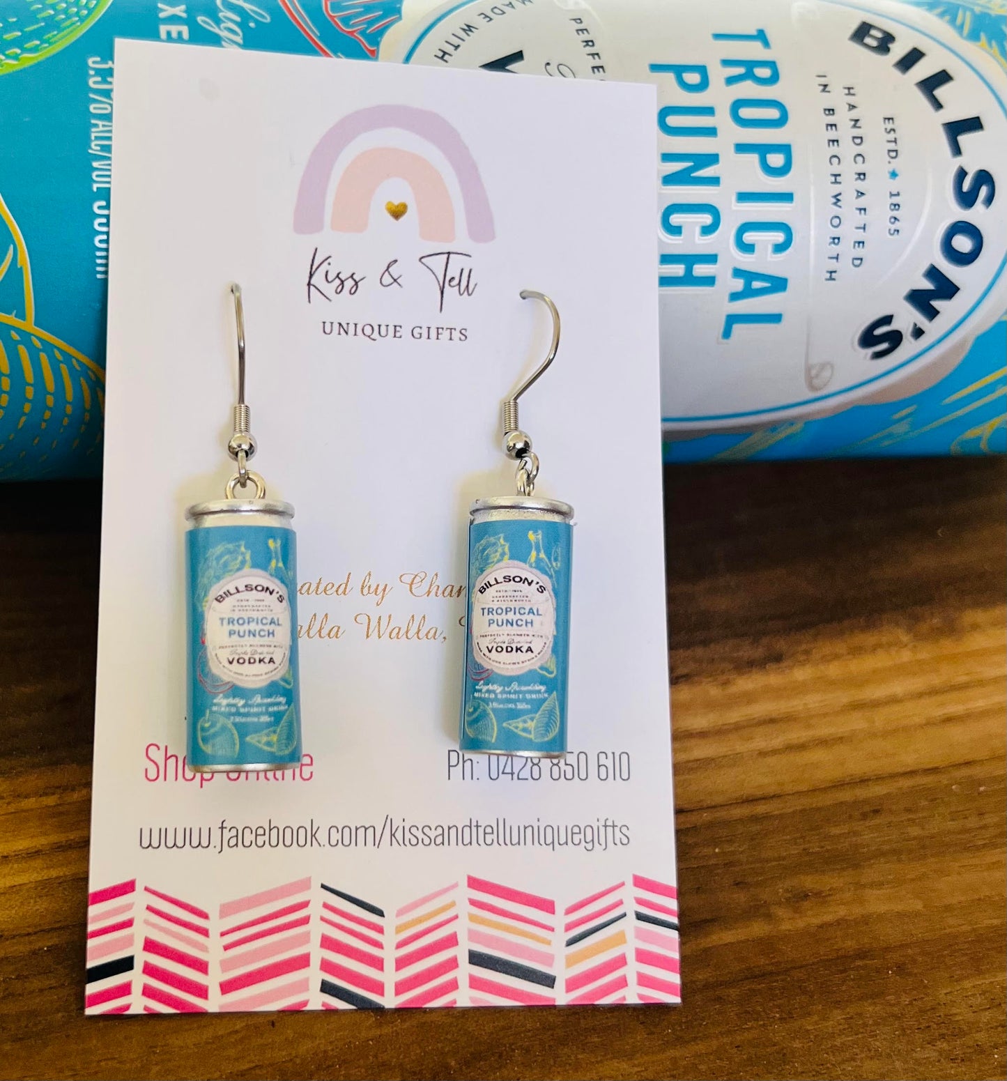 *SALE* Buy 1 = Get 1 FREE! Billson's Drink Earrings