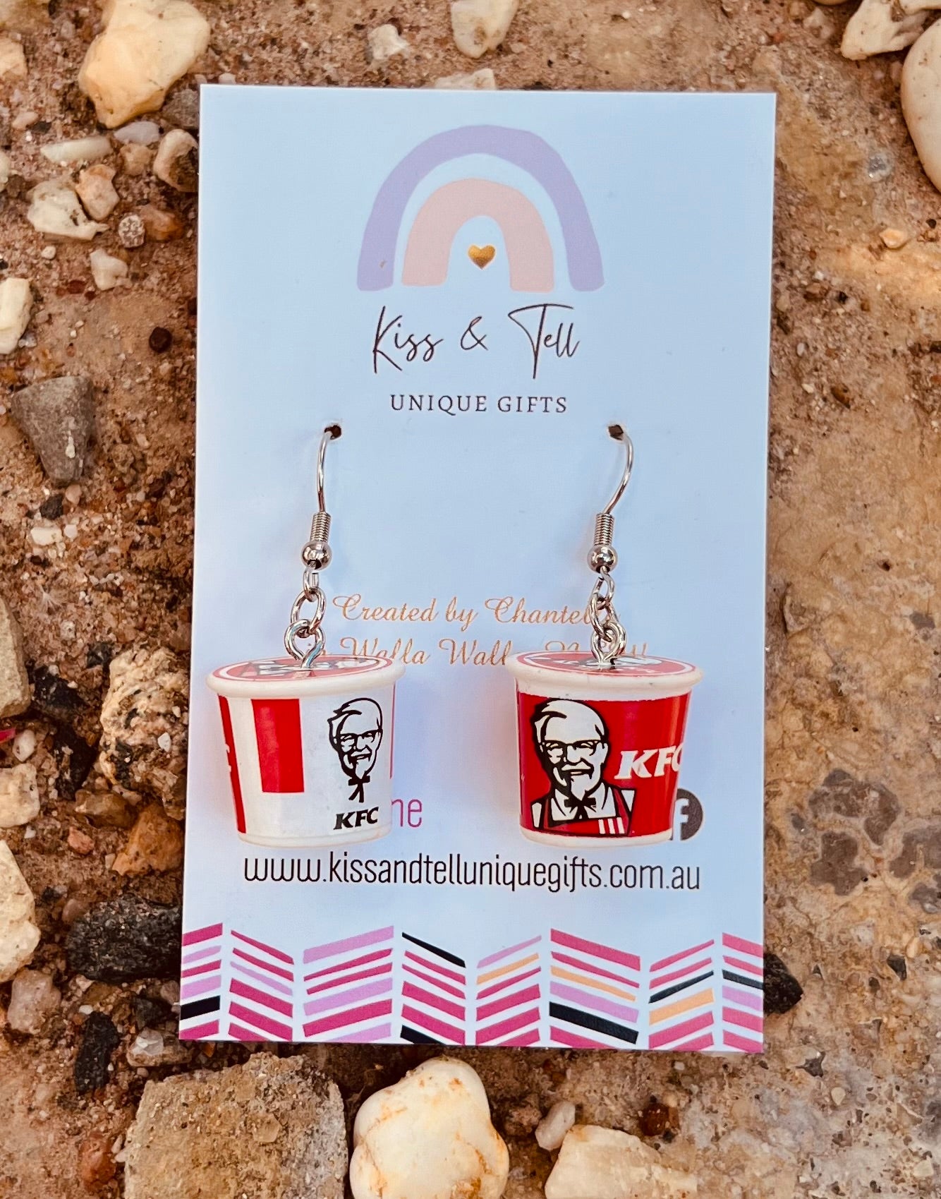 KFC Bucket Dangle Earrings