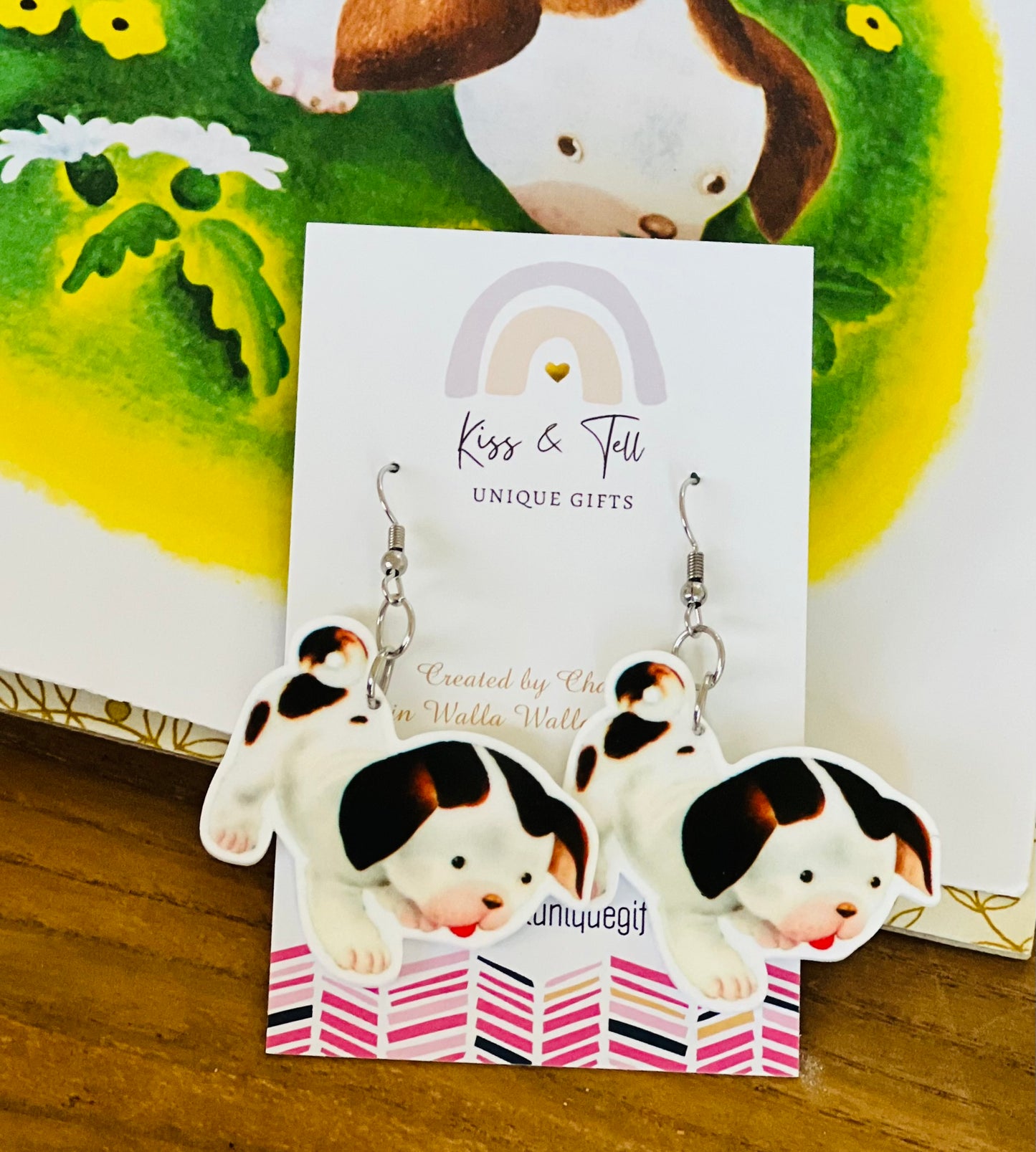 Poky Little Puppy Dangle Earrings