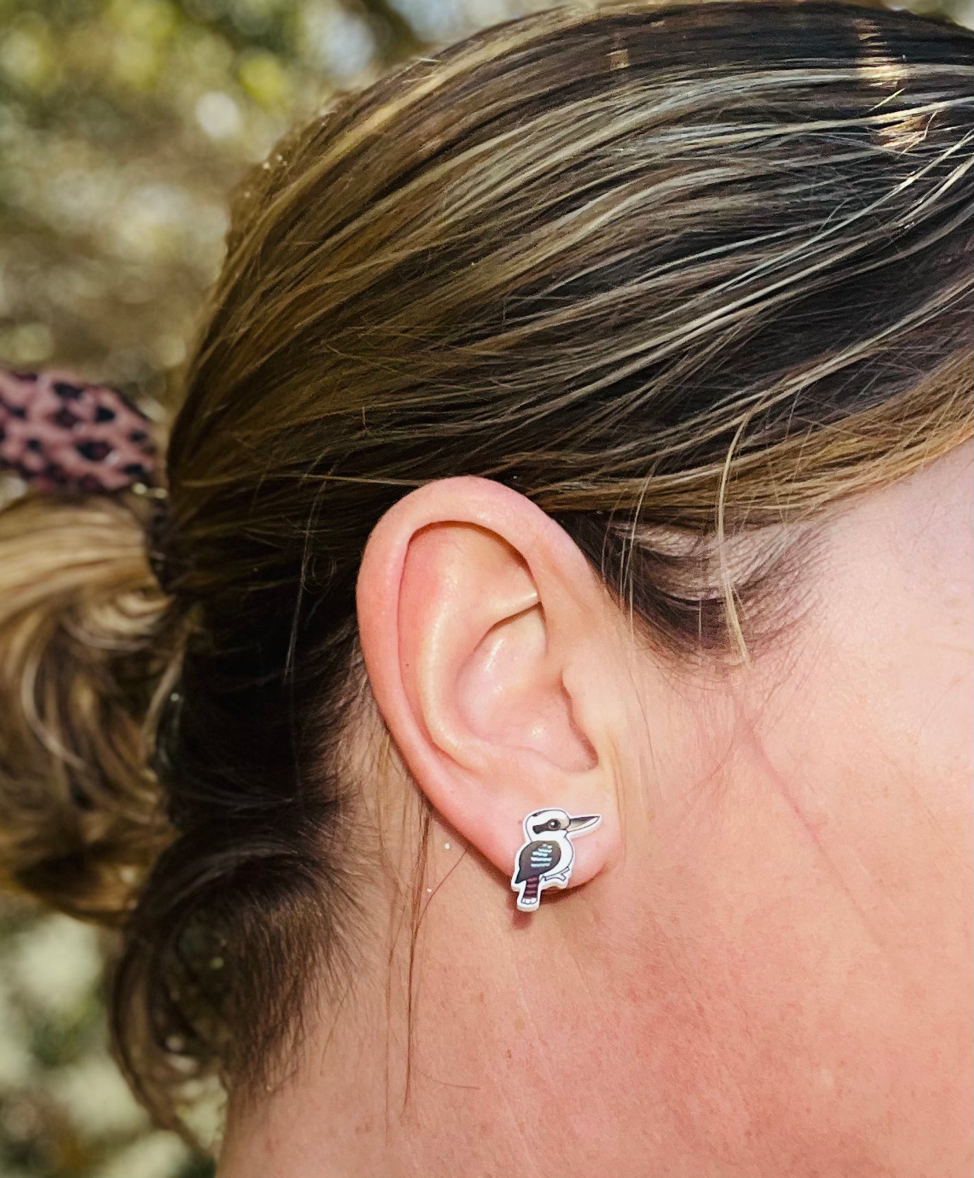 Kookaburra Bird Stud Earrings