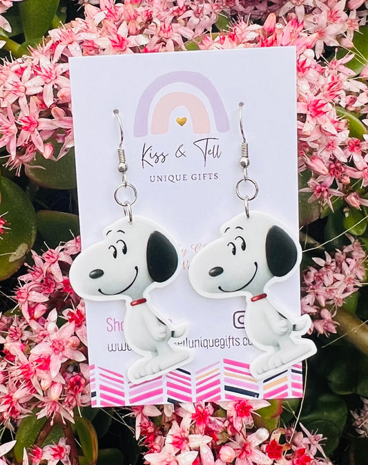 Snoopy Dog Dangle Earrings