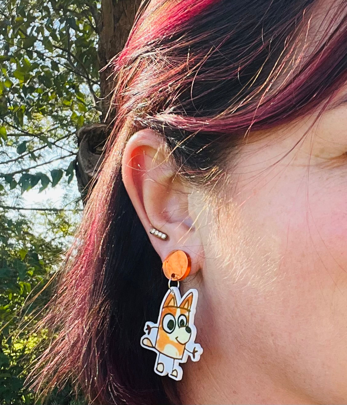 Bluey & Bingo Drawings Dangle Earrings